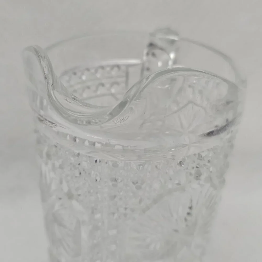 Imperial Amelia Star Medallion Early Vintage American Pattern Glass Pitcher